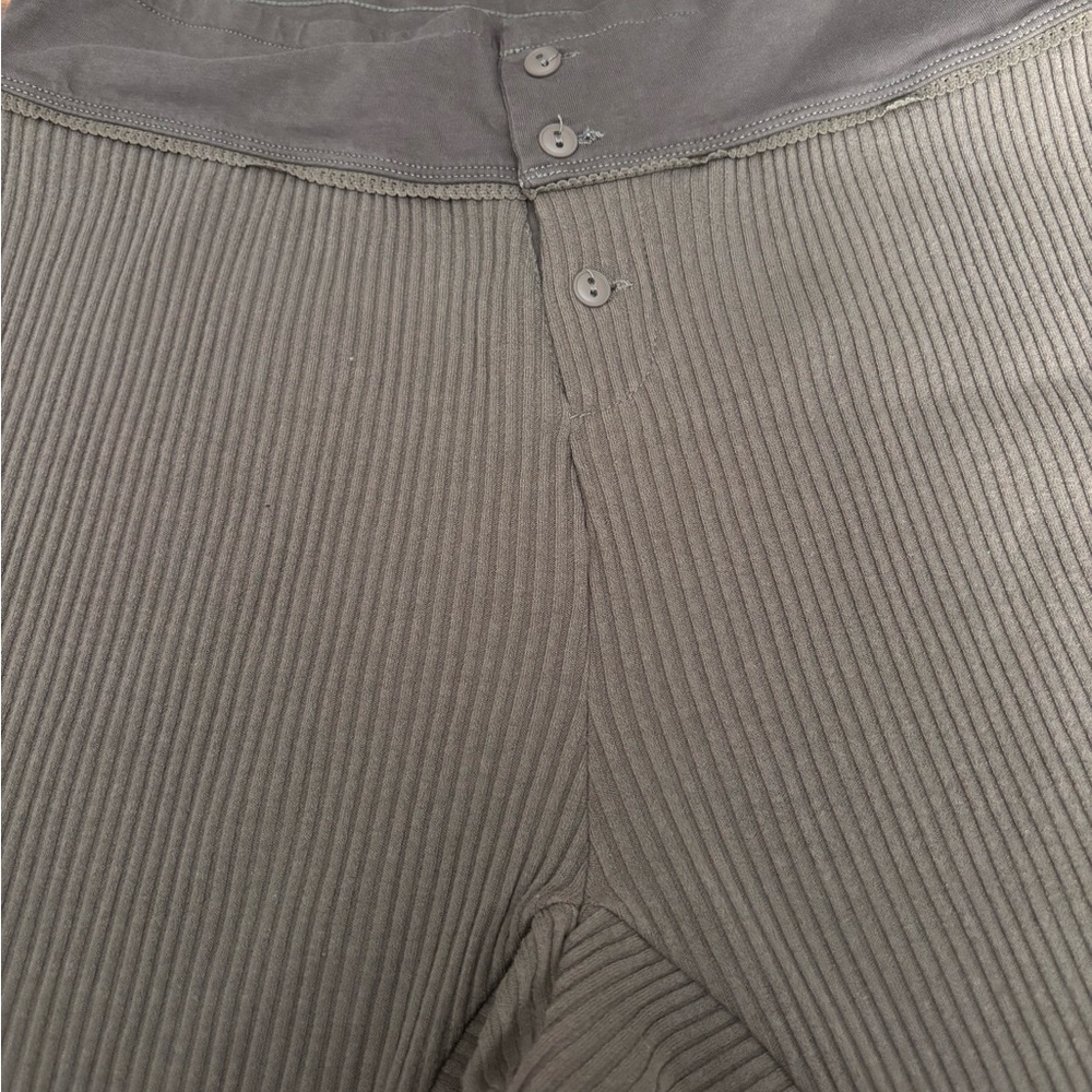 Free People Most Wanted Joggers Pants Green High Rise Wide Leg Size M worn once. - Picture 7 of 12